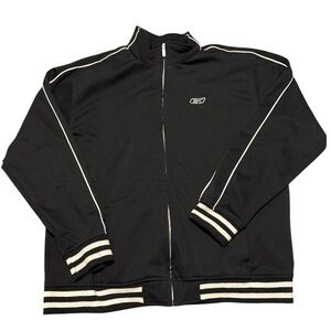 Vintage Reebok Track Jacket Full Zip Black